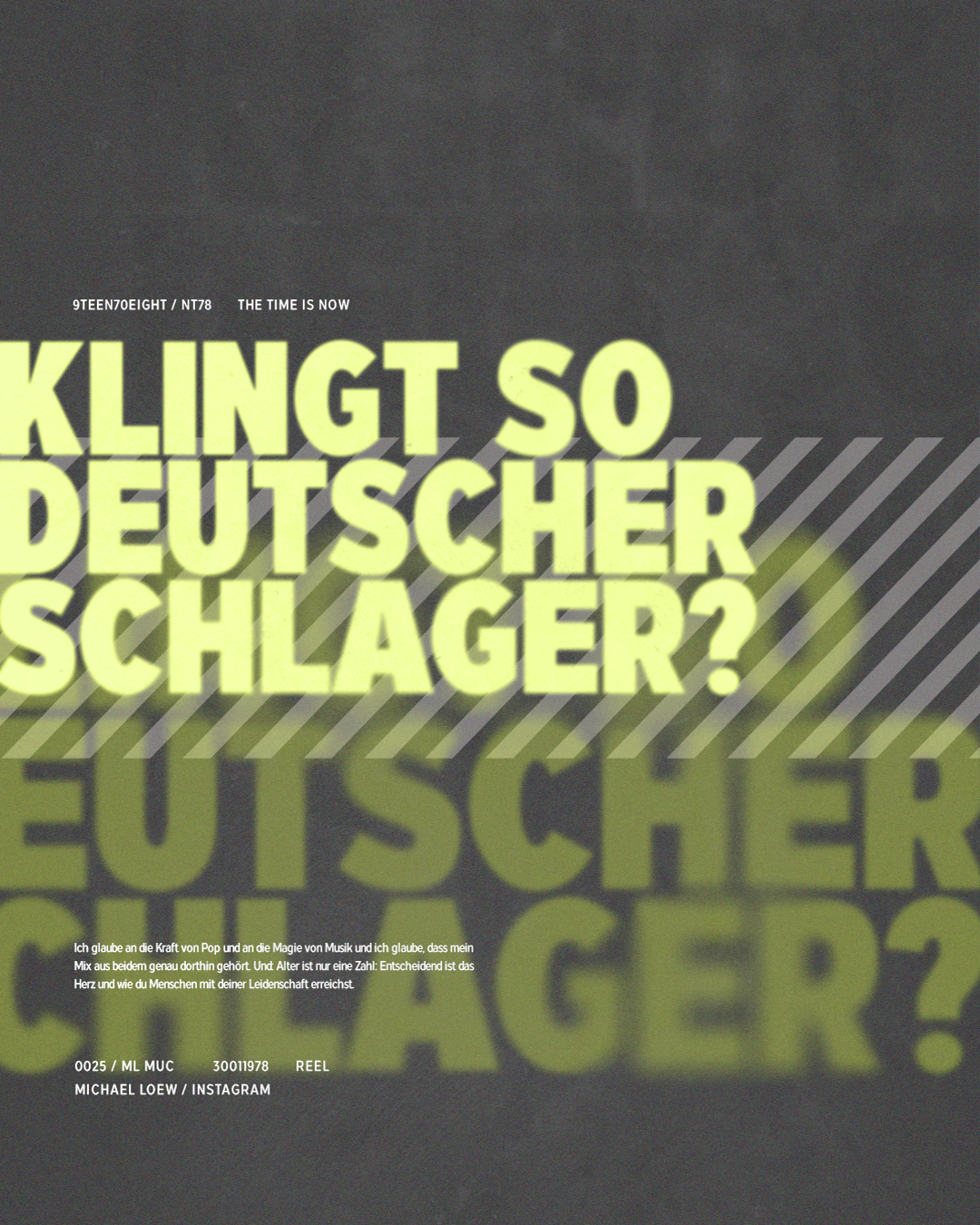 Klingt so deutscher Schlager? Blogbeitrag von Micha / Michael Loew