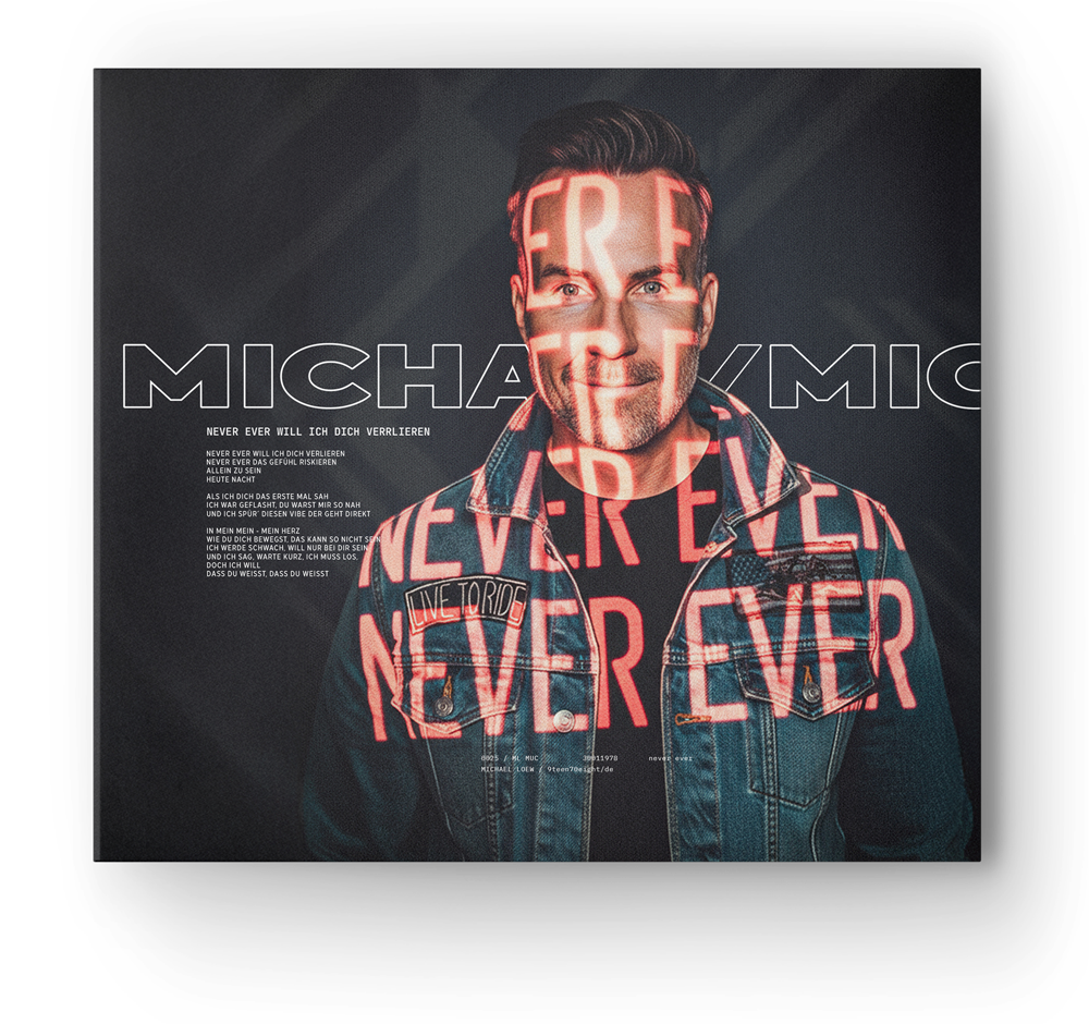 Micha. Singelcover Never ever